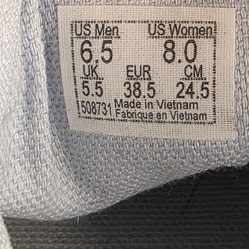 Vans Women's Light Blue Sneakers - Picture 6 of 6